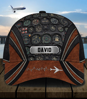 Personalized Pilot Classic Cap, Personalized Gift for Pilot