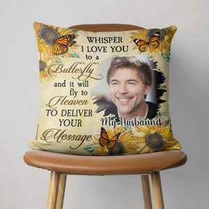 Whisper To A Butterfly - Personalized Custom Canvas Pillow