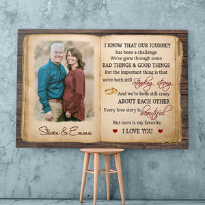 Still Standing Strong -Gift for Couple - Personalized Horizontal Photo Poster