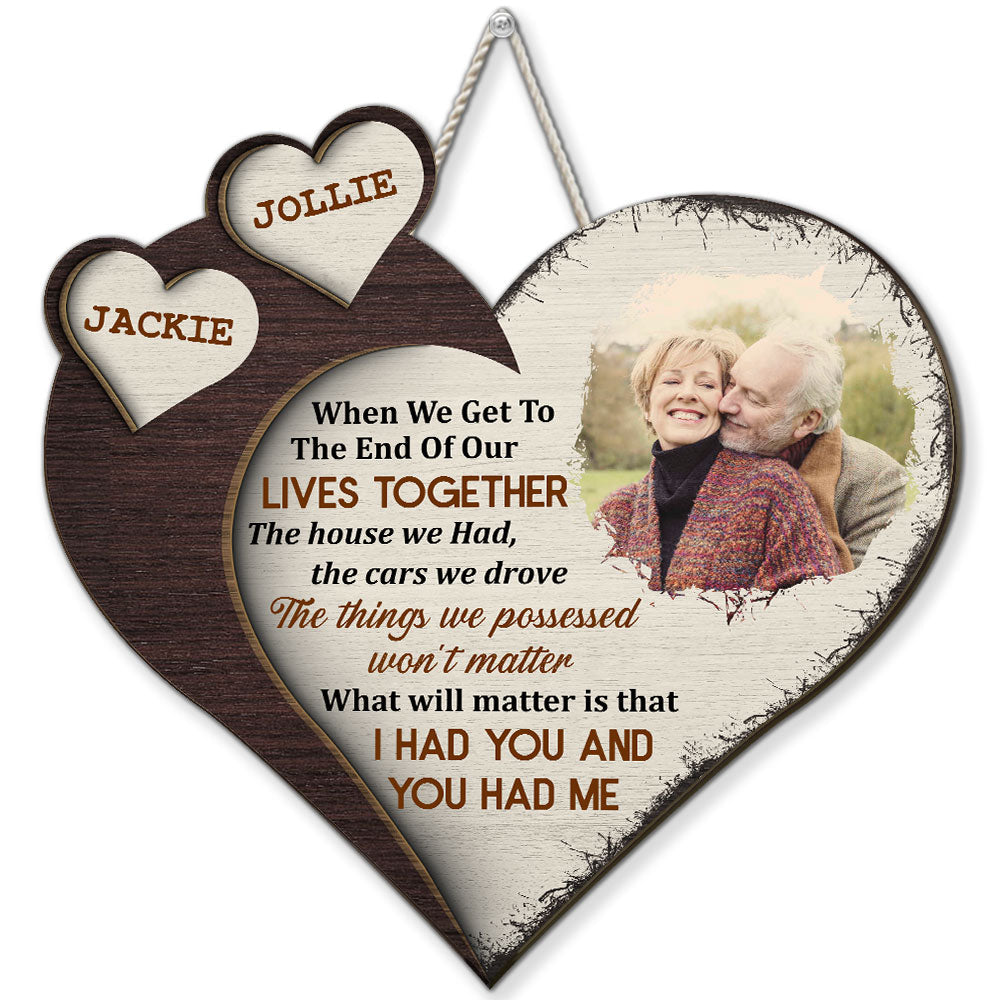 You Had Me - Personalized Custom Photo Wood Sign