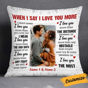 Personalized Couple Photo Pillow