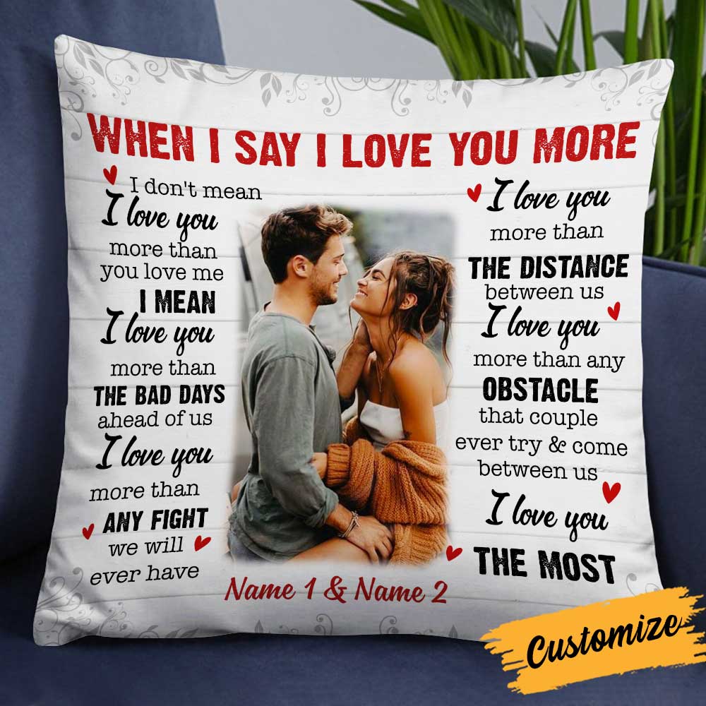 Personalized Couple Photo Pillow