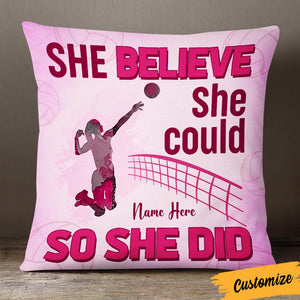 Personalized Love Volleyball Pillow DB164 87O36