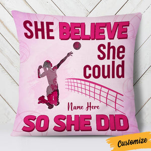 Personalized Love Volleyball Pillow DB164 87O36