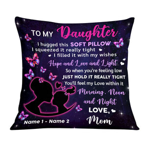 Personalized Hug This Daughter Pillow