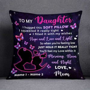 Personalized Hug This Daughter Pillow