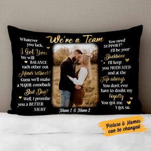 Personalized Couple Photo Rectangle Pillowcase