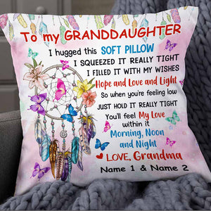 Personalized Mom Grandma To Daughter Granddaughter Hug This Pillow