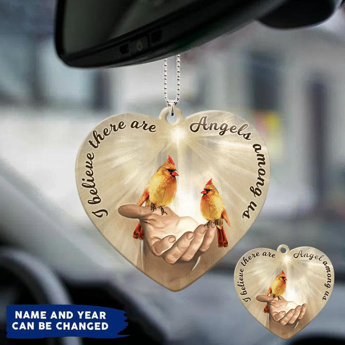 I Believe There Are Angels Among Us Memorial Custom Acrylic Ornament