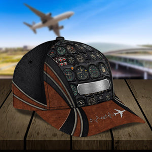 Personalized Pilot Classic Cap, Personalized Gift for Pilot