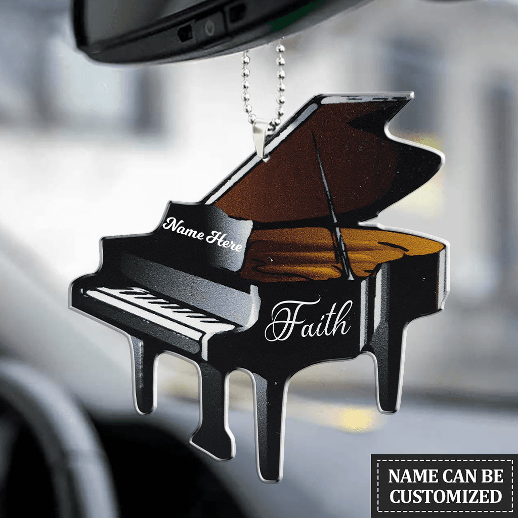 Personalized Faith Piano Ornament