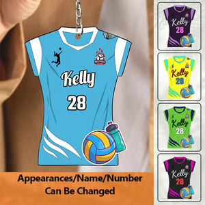 Personalized Name&Number Girl Volleyball Clothing Ornament