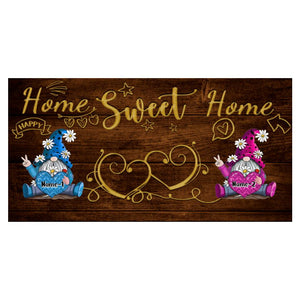 Home Sweet Home - 2-5 Names Personalized dolls Gift for Family Wooden Key Hanger