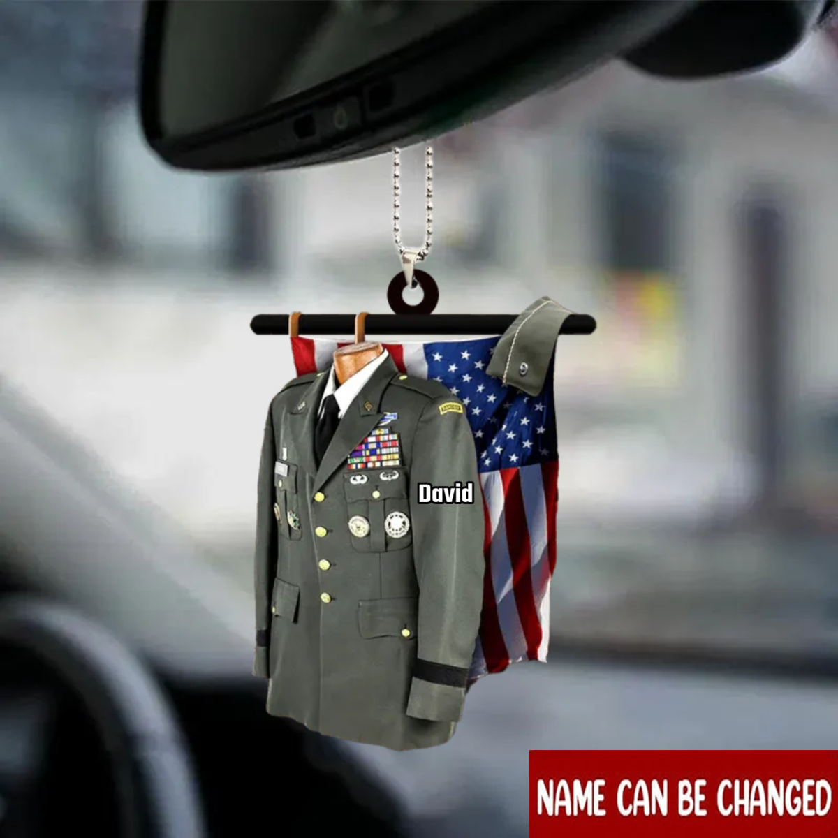 Personalized Veteran Uniform Ornament