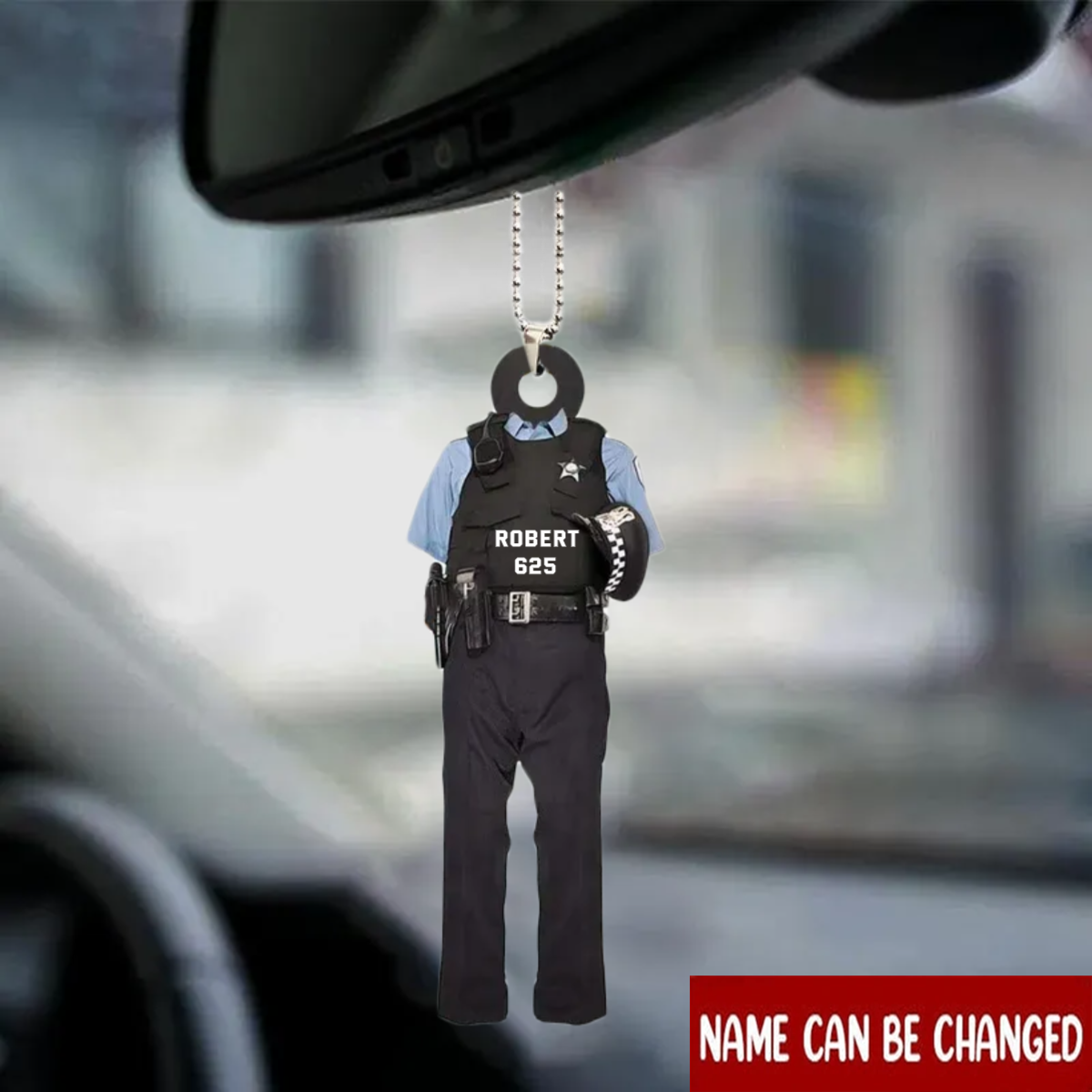 Costume CSO for Police - Personalized Flat Acrylic Ornament