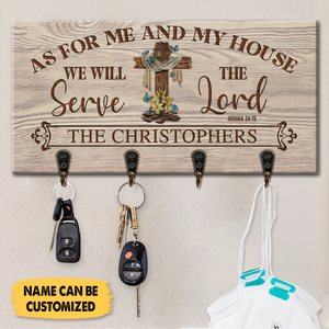 As For Our House Personalized Key Hanger