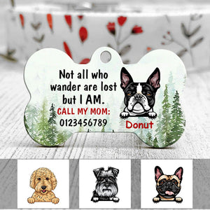 Personalized Dog Lost Wander Bone Pet Tag