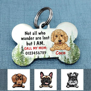 Personalized Dog Lost Wander Bone Pet Tag