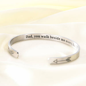 Dad You Walk Beside Me Every Day Bracelet