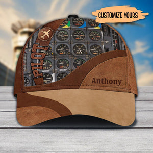 Personalized Pilot Classic Cap, Personalized Gift for Pilot